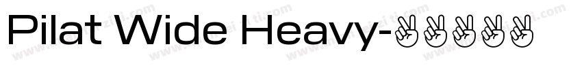Pilat Wide Heavy字体转换